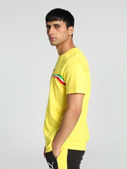 Puma - Ferrari Race Big Shld Hrtg Mens Yellow T-Shirt