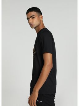Puma - Cat logo Mens Black T-Shirt