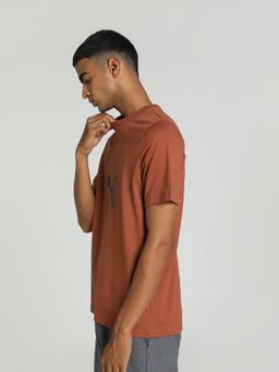 Puma - Cat logo Mens Brown T-Shirt