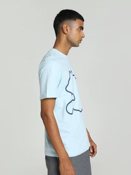 Puma - Big Cat Logo Mens Aqua T-Shirt