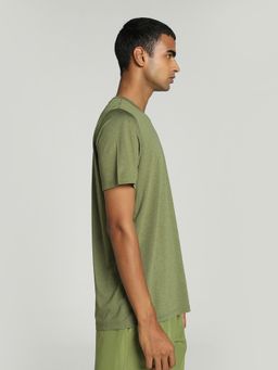 Puma - PERFORMANCE HEATHER Mens Olive Green T-Shirt