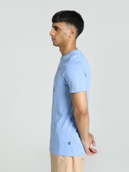 Puma - Graphic Logo Mens Blue T-Shirt