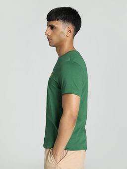 Puma - Stylized Logo Graphic Mens Green T-Shirt