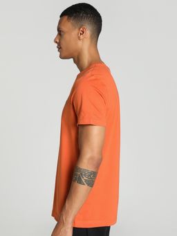 Puma - Stylized Logo Mens Orange T-Shirt