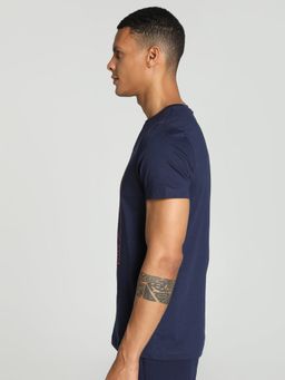 Puma - Sport Inspired Graphic Mens Navy Blue T-Shirt