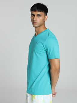 Puma - V-Neck Mens Blue & Green T-Shirt (Pack of 2)