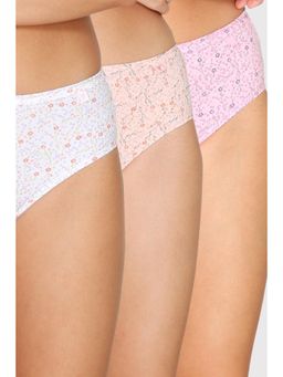 Van Heusen Woman Lingerie and Athleisure - Van Heusen Women Pack of 3 Antibacterial & No Marks Waist Hipster Panty - Assorted