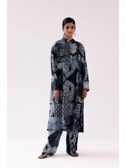 YAVI - Ember Kurta - Indigo