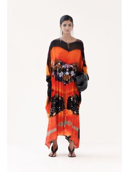 YAVI - Scarlet Maxi Kaftan Dress - Orange