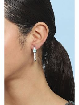 Biba - Women Mint Green Brass Hoop Earrings