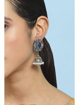 Biba - Women Multi-Color Brass Jhumka Earrings