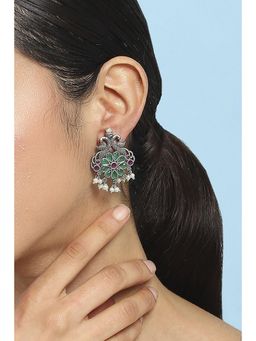 Biba - Women Multi-Color Brass Drop Earrings