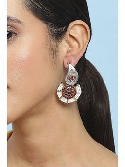 Biba - Women Pink Alloy Drop Earrings