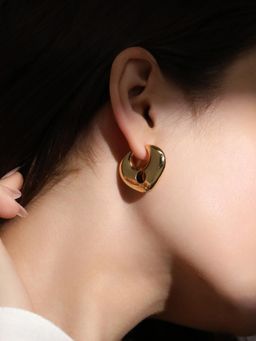 Sohi - Women The Gold Arched Hoop Earrings