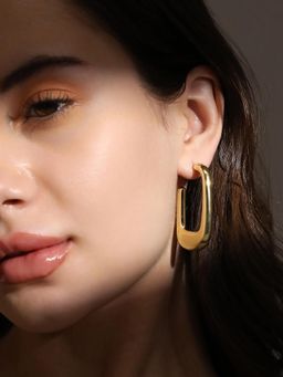 Sohi - Women The Gold Quad Half Hoop Earrings