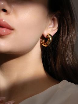 Sohi - Women The Gold Coeur Hoop Earrings