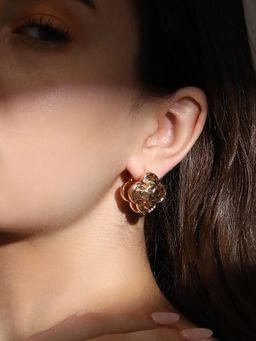 Sohi - Women The Gold Signet Drop Earrings