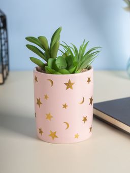 Voncasa - Flower with Pot - Pink