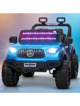 BAYBEE - Painted Blue Beastx Battery Operated Jeep with Parental Control (2-6 Years)