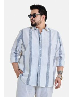 Snitch - Men Grey Polyester Blend Full Sleeves Shirt