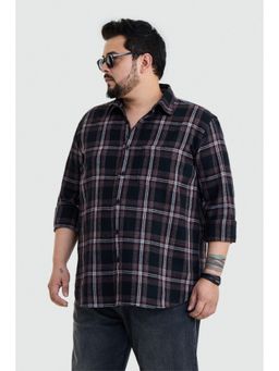 Snitch - Men Maroon Polyester Blend Full Sleeves Shirt