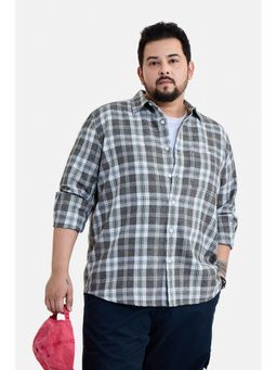 Snitch - Men Brown Polyester Blend Full Sleeves Shirt