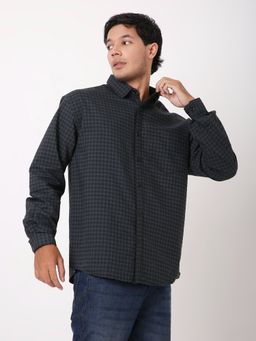 BLNK - Men Green Blended Full Sleeves Shirt