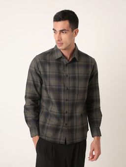 BLNK - Men Green Cotton Full Sleeves Shirt