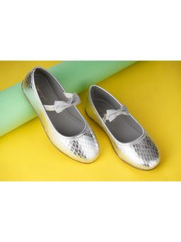 BOYZ N GALZ - Girls Silver Embellished Ballerina
