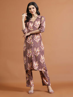 MEENA BAZAAR - Printed Cotton Blend Kurta with Pant