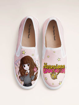The Quirky Naari - Hermoine Granger Slip On Canvas Shoes