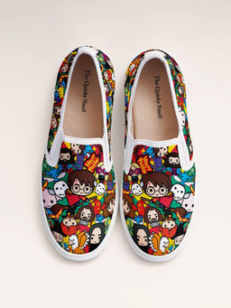 The Quirky Naari - Potterland Slip On Canvas Shoes