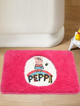 Saral Home - Peppa Pig Soft Microfiber Bath Mat- (Pink, 40 x 60 cm)