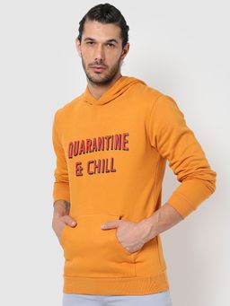 Campus Sutra - Men Printed Hoodie Sweatshirt