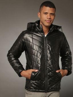 Campus Sutra - Men Solid Stylish Casual Winter Puffer Jackets