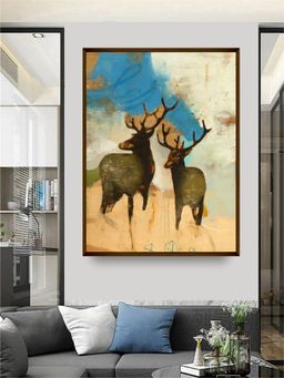 The Art House - Blue White Abstract Wall Art