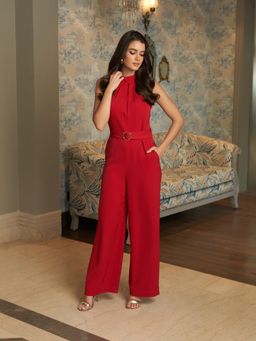 Style Island - Red Scarlet Jumpsuit