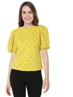 VERO MODA - Curve Women Yellow T-Shirt