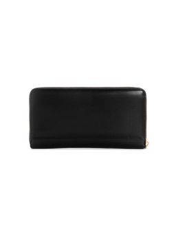 Guess - Black Solid Laurel Cheque Organizer Wallet