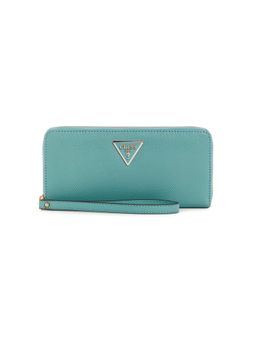 Guess - Turquoise Textured Laurel Large Zip Around Wallet