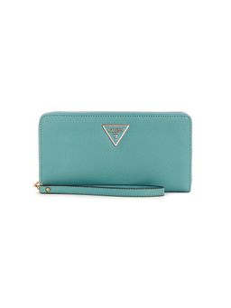 Guess - Turquoise Textured Laurel Cheque Organizer Wallet