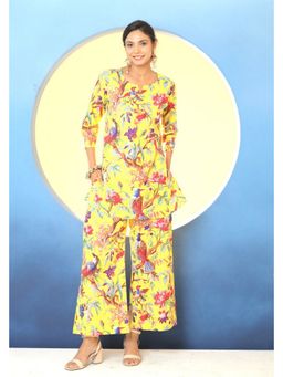 SADKE - Sunshine Bloom Yellow Floral Cotton Co-Ord Set