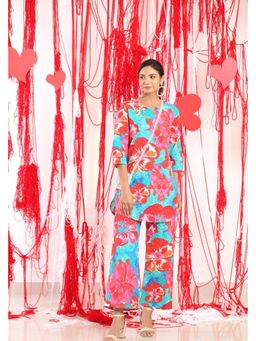 SADKE - Vibrant Harmony Cotton Co-Ord Set