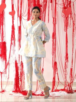 SADKE - Marble Majesty Cotton Co-Ord Set