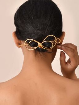 Silvermerc Designs - Elegant Gold Infinity Hair Clip and Pin