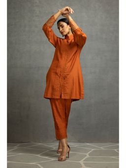 Kahani Lush - Brown Kurta & Pant (Set of 2)