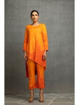 Kahani Lush - Yellow Orange Printed Co-Ord (Set of 2)