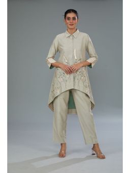Kahani Lush - Beige Floral Co-Ord (Set of 2)