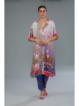 Kahani Lush - Blue Floral Co-Ord (Set of 2)