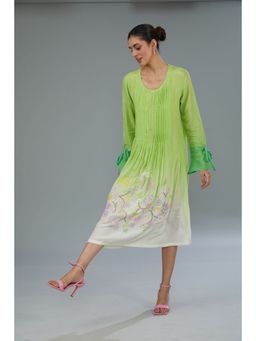 Kahani Lush - Green Ombre Dress
